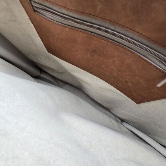 Messenger Bag Brown Linen Leather Legal Breifcase Toggle Shoulder Kender Gear - Picture 7 of 16